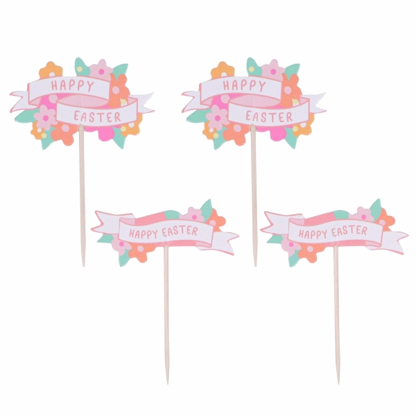 Cupcake Toppers - Happy Easter
